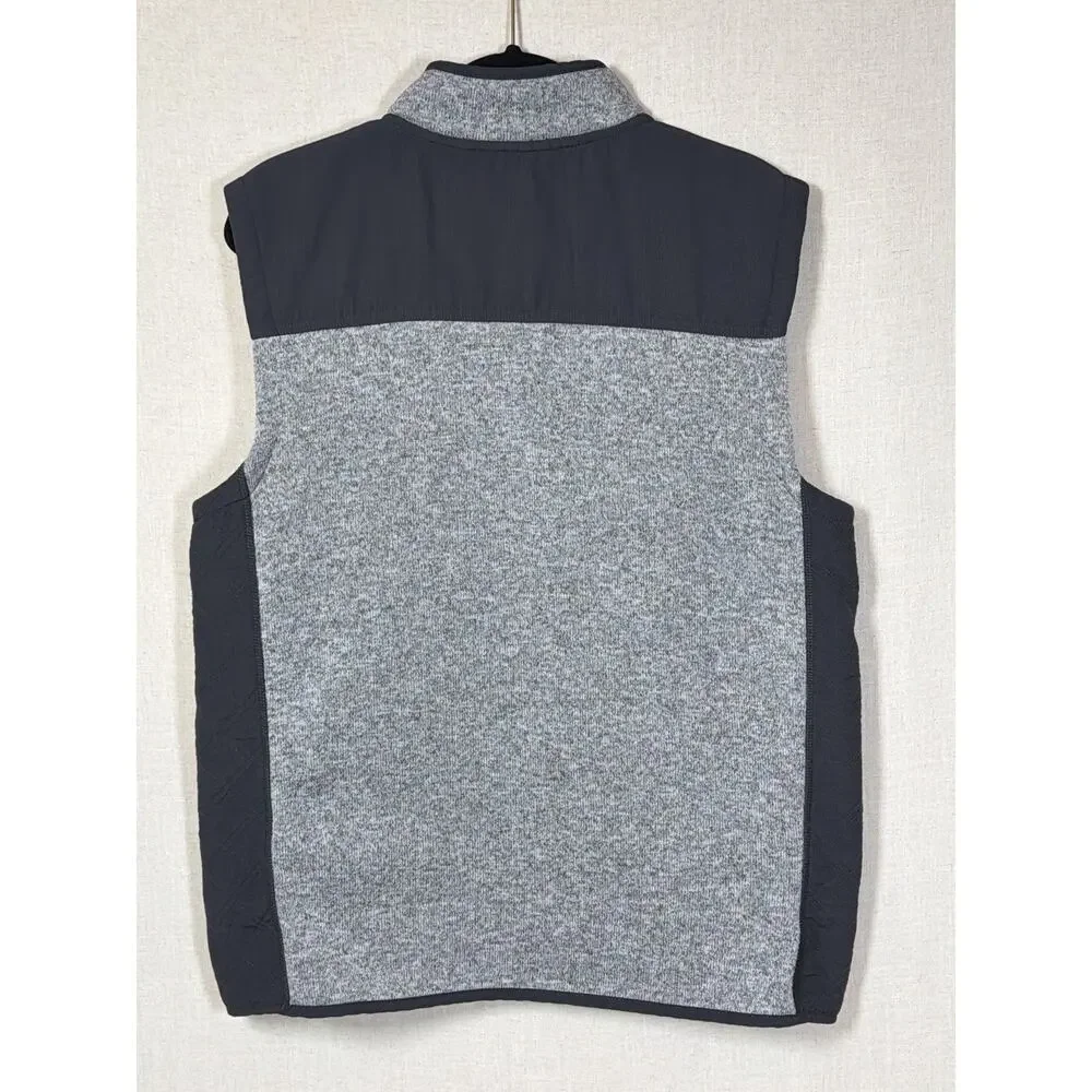 Orvis Men's Full Zip Fleece Vest | Grey | Zip Pockets |‎ Size L | Travel Layer